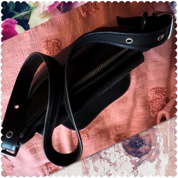 VINTAGE COACH BLACK LEATHER & NICKEL PATRICIA’S LEGACY CROSSBODY SADDLE BAG 9951 - Picture 4 of 15